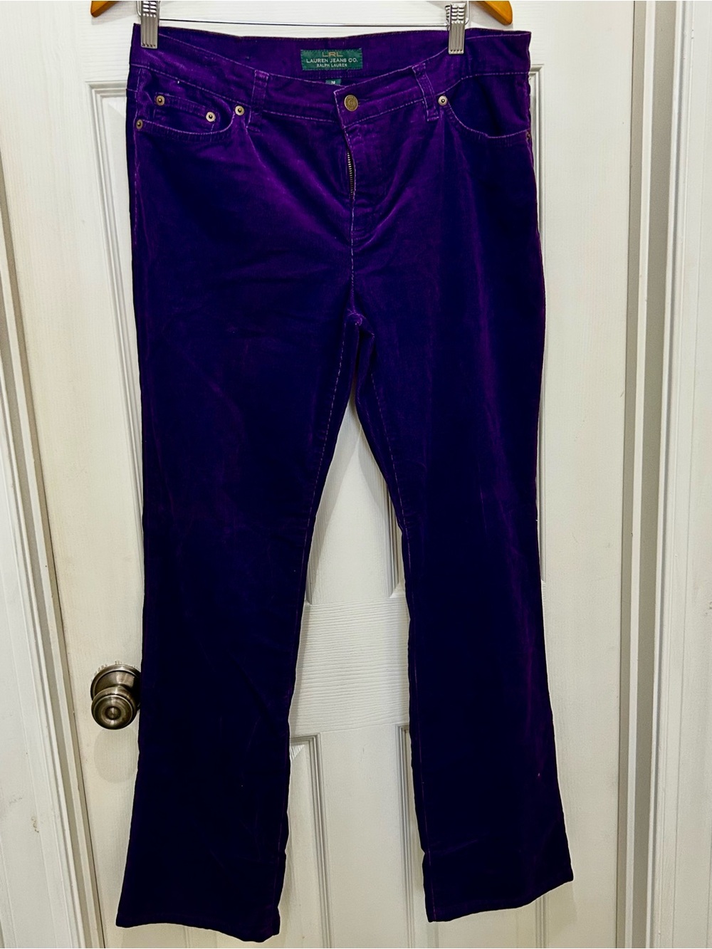 Lauren Ralph Lauren Purple Corduroy Women's Jeans 10
